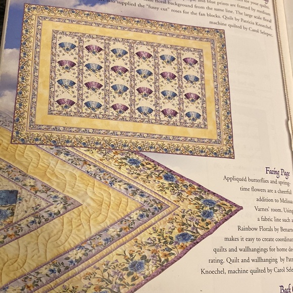 Fans & Flutterbys QUILT BOOK - Picture 12 of 13